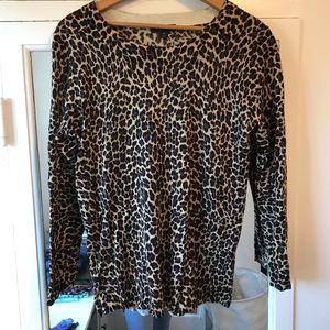 J. Crew leopard print Tippi sweater